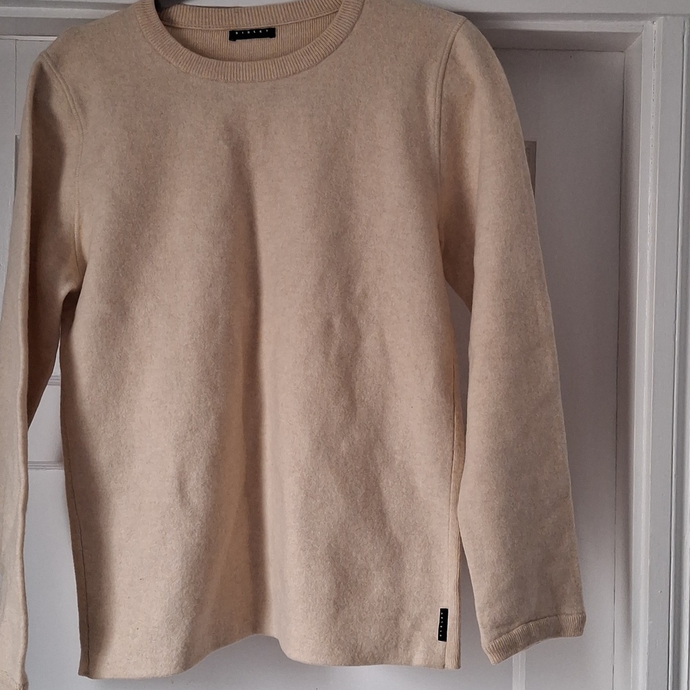 Sisley Women's Cream Crew Neck Sweater